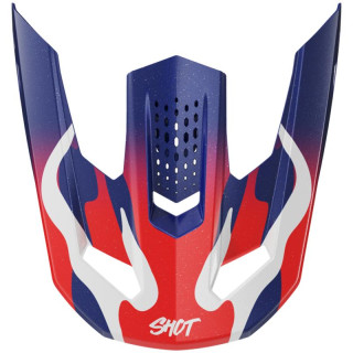 Visière SHOT speed beast bleu/rouge | Oxmoto