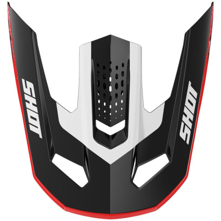 Visière SHOT speed hybrid rouge | Oxmoto