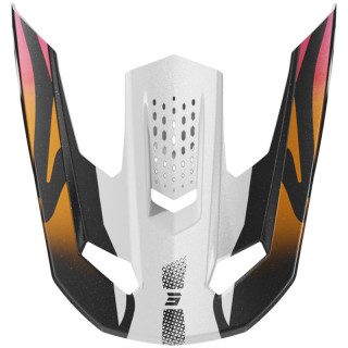 Visière SHOT speed solid wave noir/blanc | Oxmoto