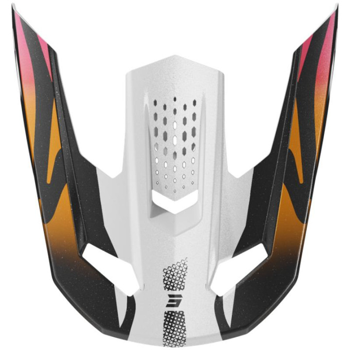 Visière SHOT speed solid wave noir/blanc | Oxmoto