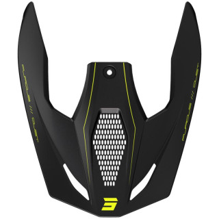 Visière SHOT furious dust jaune fluo | Oxmoto