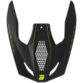 Visière SHOT furious dust jaune fluo | Oxmoto