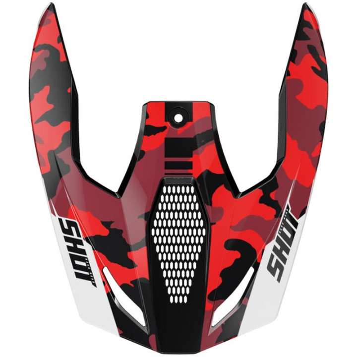 Visière SHOT furious flash rouge | Oxmoto