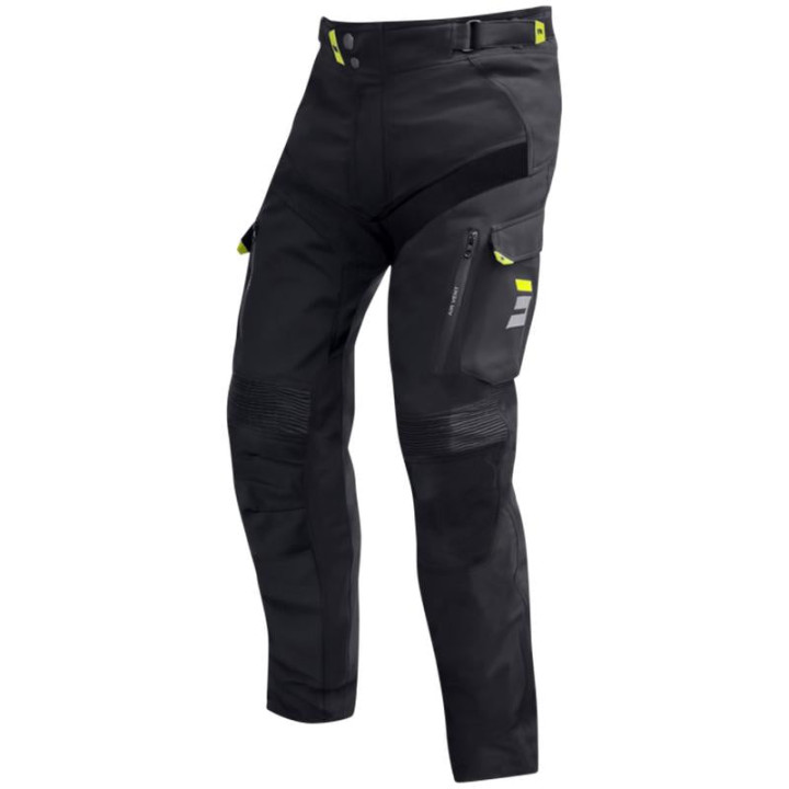 Pantalon SHOT climatic noir/jaune fluo 2026 | Oxmoto
