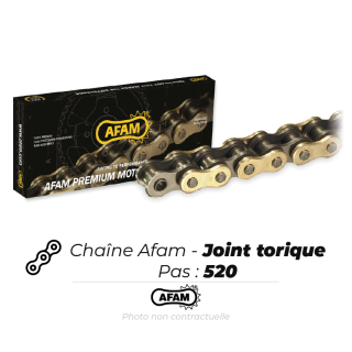 Chaîne de transmission AFAM - joint torique - a520xmr3 xs-ring 114 maillons
