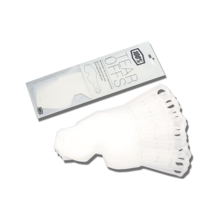 Tear-offs 100% pour racecraft/accuri/strata - x50 | Oxmoto