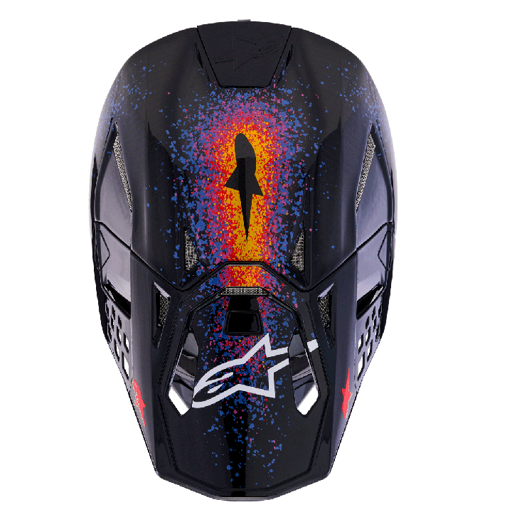Casque Alpinestars supertech m10 (s-m10) black hole - edition limitée