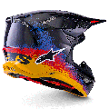 Casque Alpinestars supertech m10 (s-m10) black hole - edition limitée