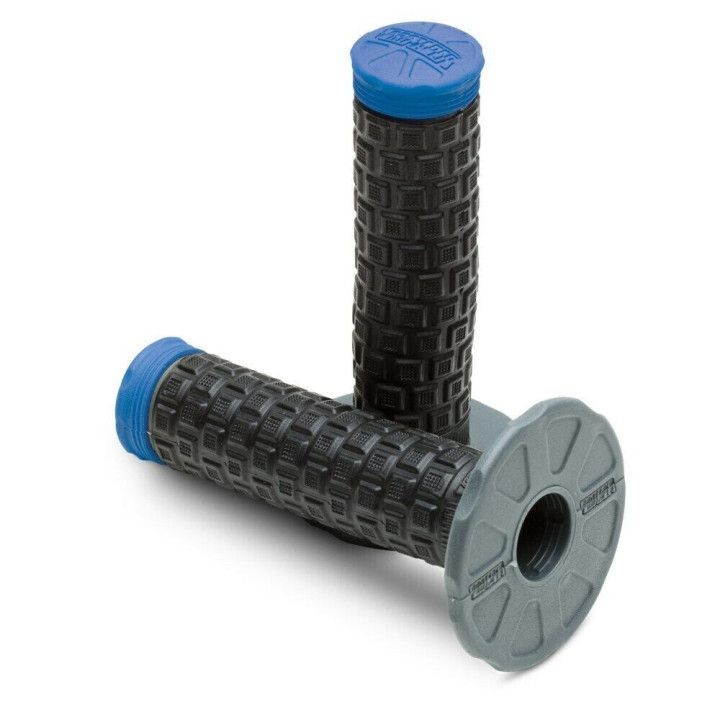 Poignées pro taper mx pillow top lite bleu/noir | Oxmoto