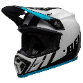 Casque Bell mx-9 mips dash blanc/noir/bleu | Oxmoto