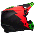 Casque Bell mx-9 mips strike noir/vert mat | Oxmoto
