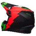 Casque Bell mx-9 mips strike noir/vert mat | Oxmoto