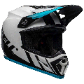 Casque Bell mx-9 mips dash blanc/noir/bleu | Oxmoto