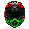 Casque Bell mx-9 mips strike noir/vert mat | Oxmoto