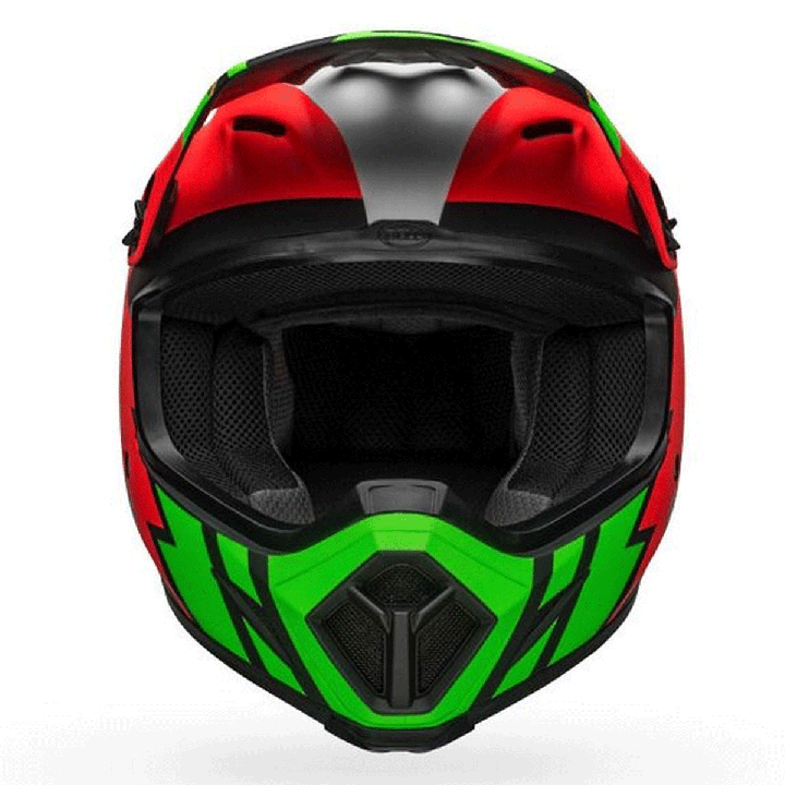 Casque Bell mx-9 mips strike noir/vert mat | Oxmoto