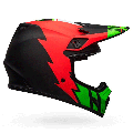 Casque Bell mx-9 mips strike noir/vert mat | Oxmoto
