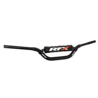 Guidon conique avec barre transversale RFX Pro Series F8 RC High - 28,6 mm - noir