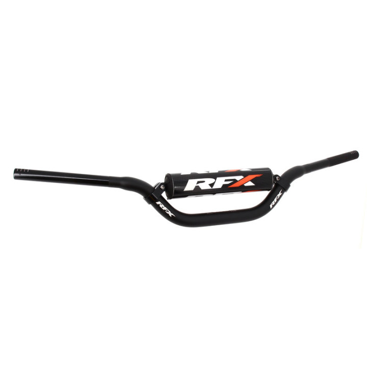 Guidon conique avec barre transversale RFX Pro Series F8 RC High - 28,6 mm - noir