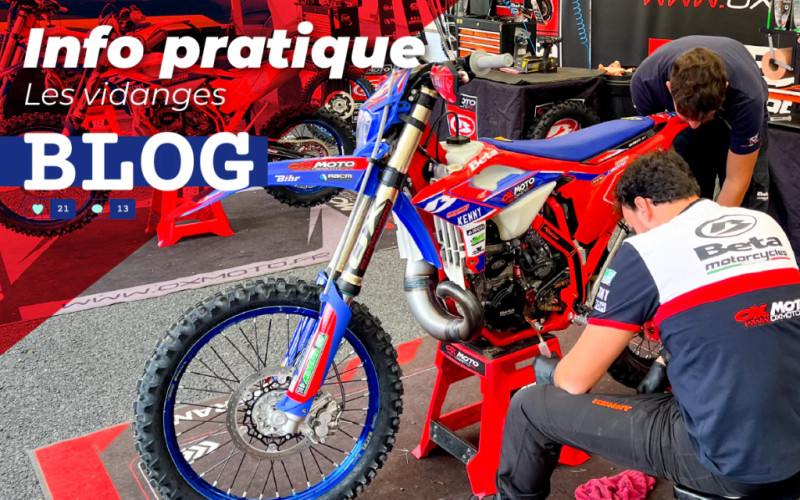 Quand et comment remplacer l’huile moteur en motocross et enduro ?