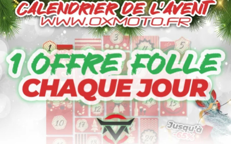 Calendrier de l'avent Oxmoto - 24 jours pour en profiter ! 