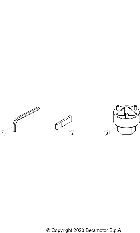vue éclatée trousse à outils - beta evo 200 2t factory 2021