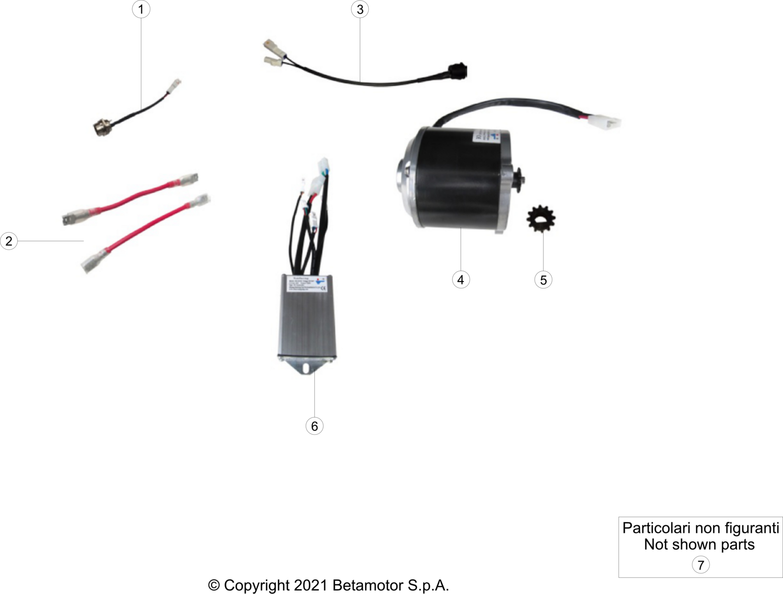 vue éclatée installation électrique - beta mini trial electric 16%22 2021