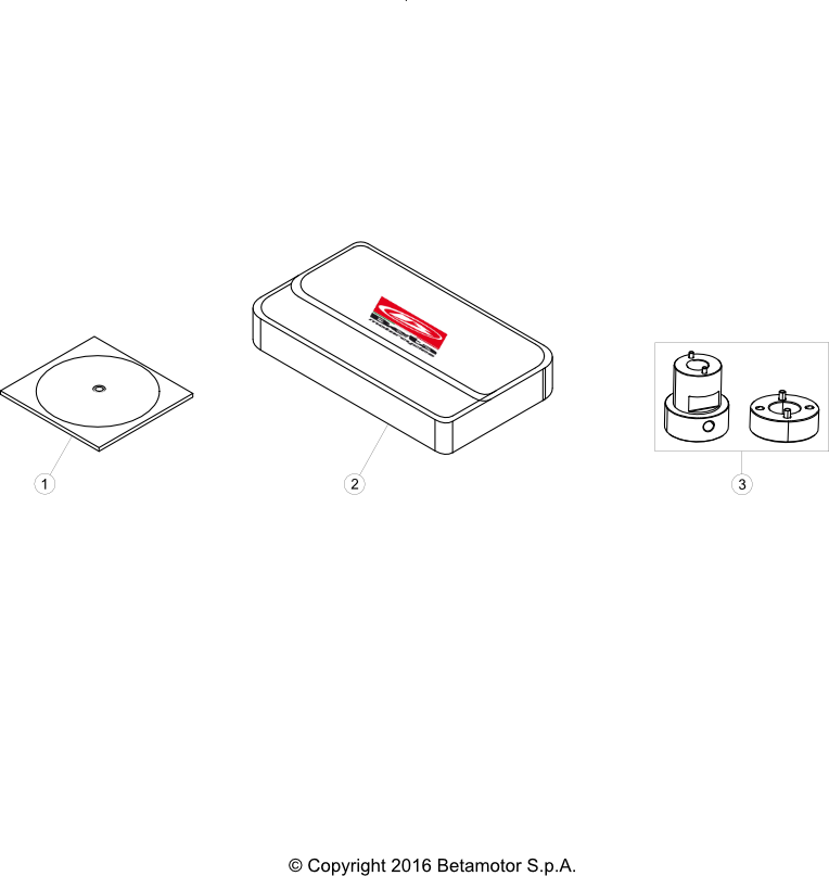 vue éclatée trousse à outils - beta x-trainer 250 2020