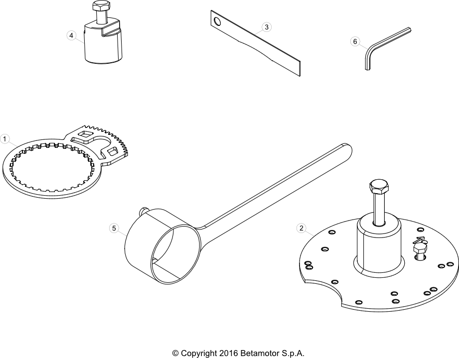 vue éclatée trousse à outils - beta evo 125 2t 2025