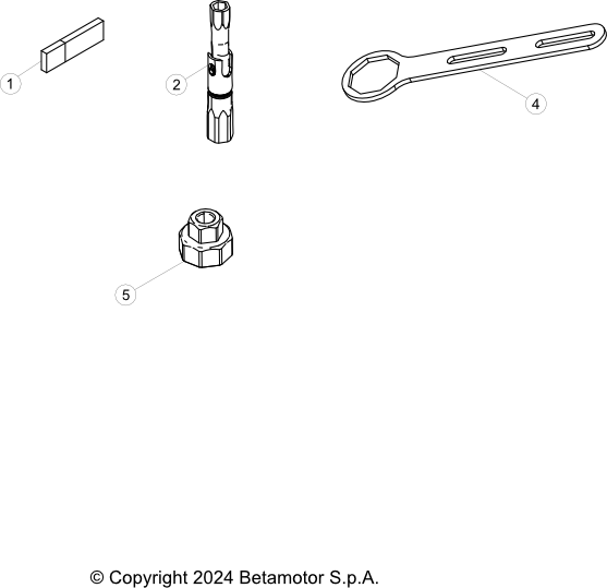 vue éclatée trousse à outils - beta rx 450 4t 2026