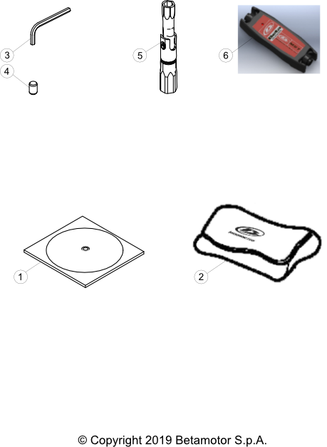 vue éclatée trousse à outils - beta rr 430 4t racing 2020