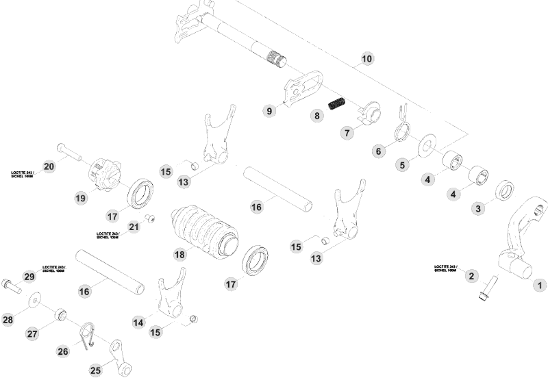 vue éclatée sélection - beta rr 498 4t racing 2014