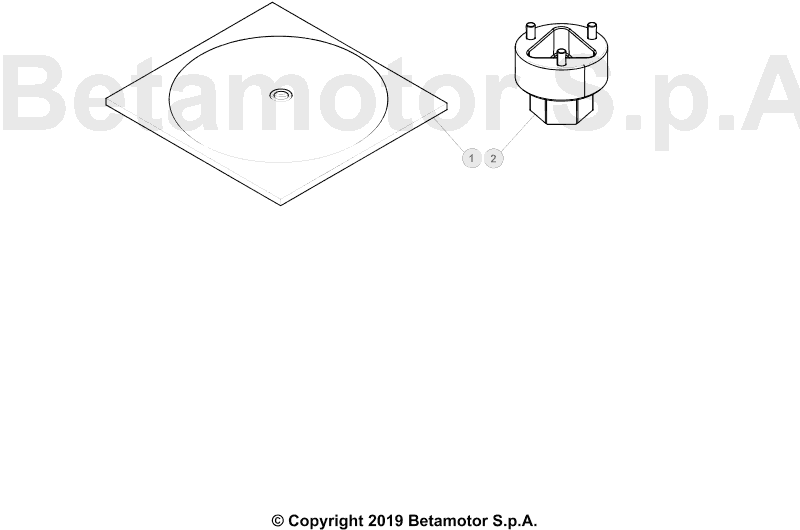 vue éclatée trousse à outils - beta evo 300 4t factory 2019