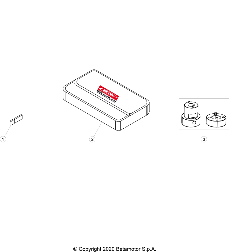 vue éclatée trousse à outils - beta x-trainer 250 2021