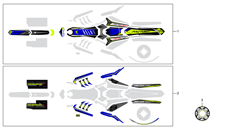 vue éclatée adhésifs - sherco moto sherco 2.5 competi factory 2016