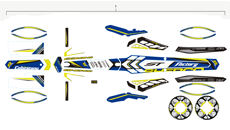 vue éclatée adhésifs - sherco moto sherco 3.0 homol factory 2015