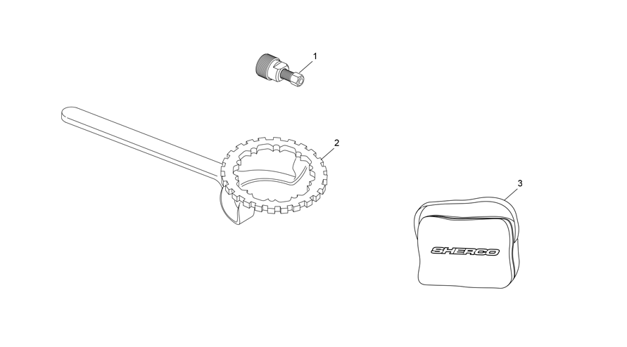 vue éclatée outillages - sherco moto sherco 3.0 factory homologated fajardo 2020