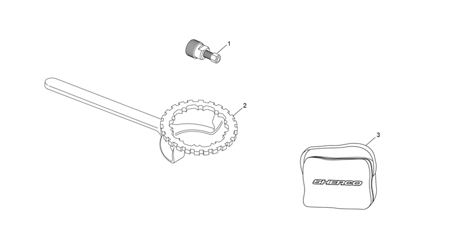 vue éclatée outillages - sherco 300 st-access 2025