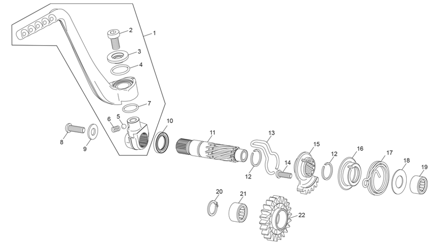 vue éclatée lanceur - sherco 300 st-f factory ar68 2025