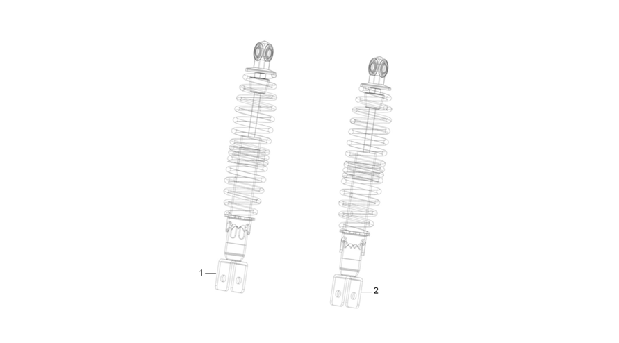 vue éclatée rear shock - sherco 125 scorpa factory nardo grey 2026