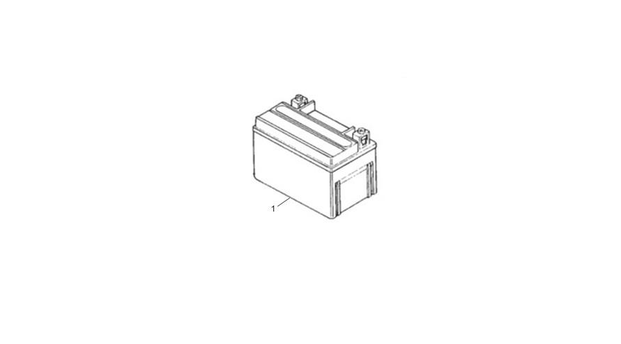 vue éclatée battery - sherco 125 scorpa factory nardo grey 2026