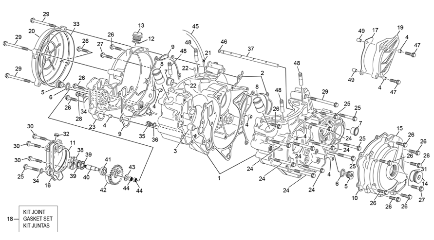 vue éclatée groupe carters - sherco 300 se-f 2t factory 2026