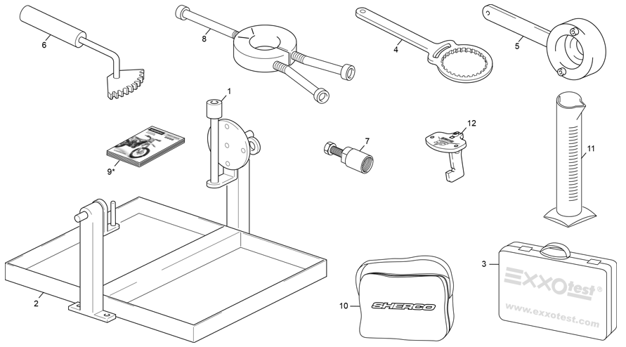 vue éclatée outillages - sherco 125 sm-r 2t sm factory 2021