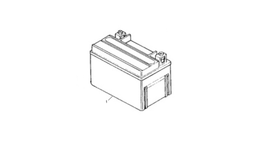 vue éclatée batterie - sherco 50 scorpa factory nardo grey 2025