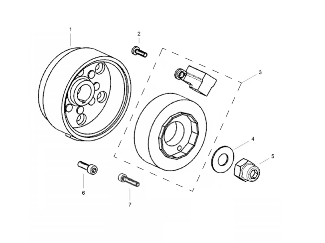vue éclatée magneto assy - cfmoto cf125 nk e5+ 2025