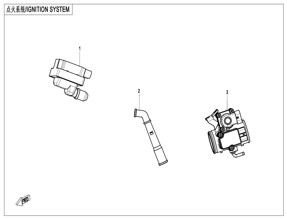 vue éclatée ignition system - cfmoto cf125 nk e5+ 2025