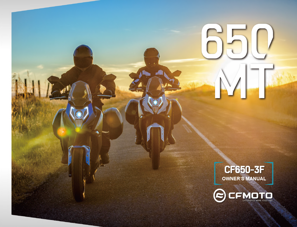 vue éclatée owner's manual eu 5 - cfmoto cf650mt a2 euro 5 avec valises 2023