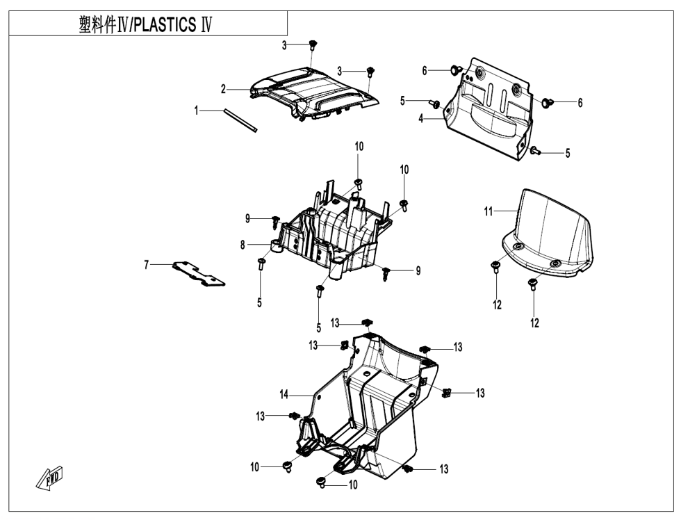 vue éclatée plastics ? - cfmoto cf450 clc 2024