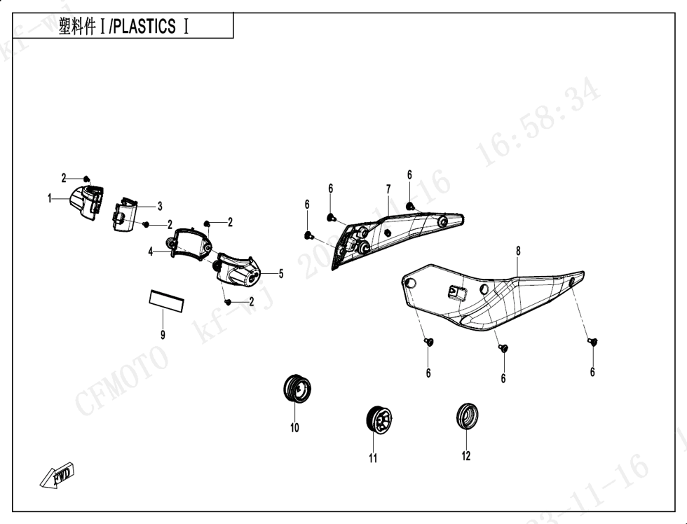 vue éclatée plastics ? - cfmoto cf450 clc 2024