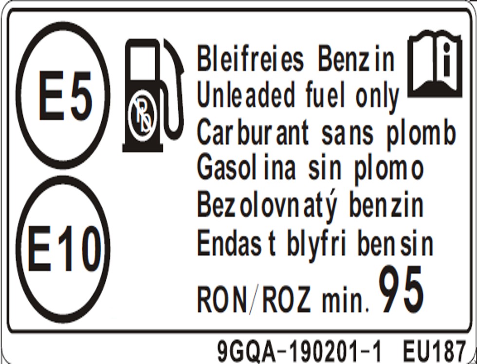 vue éclatée warning label, fuel filling port - cfmoto cf 800mt touring 2023
