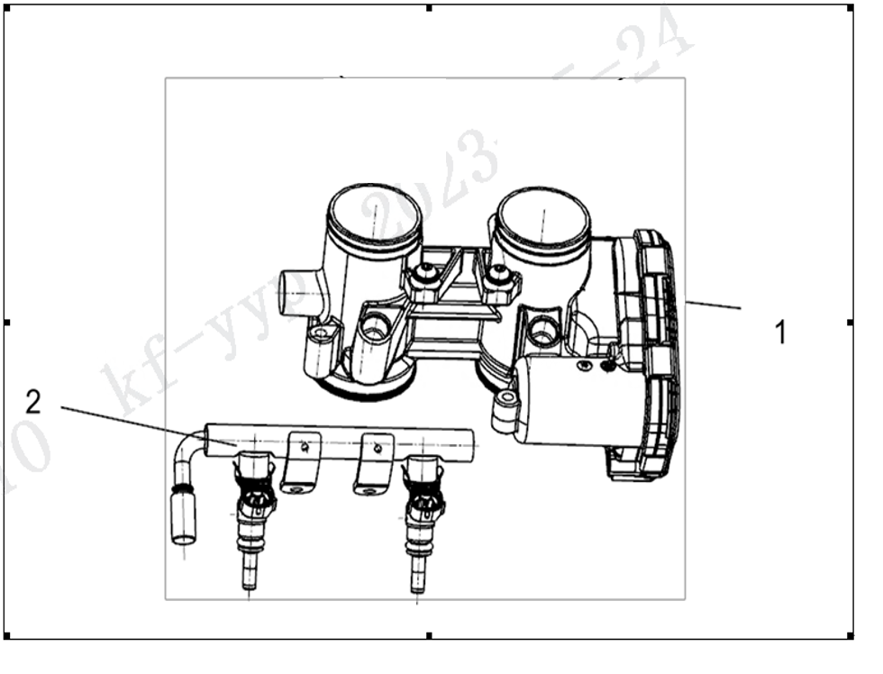 vue éclatée throttle&injector - cfmoto cf700cl-x heritage 2024